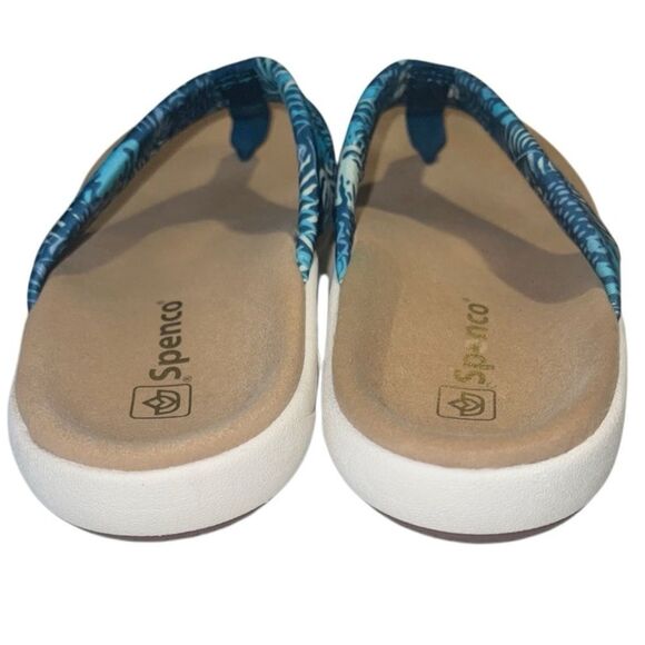 Spenco Victoria Tropical Blue Memory Foam Supportive Sandals Size 7 - Picture 6 of 9